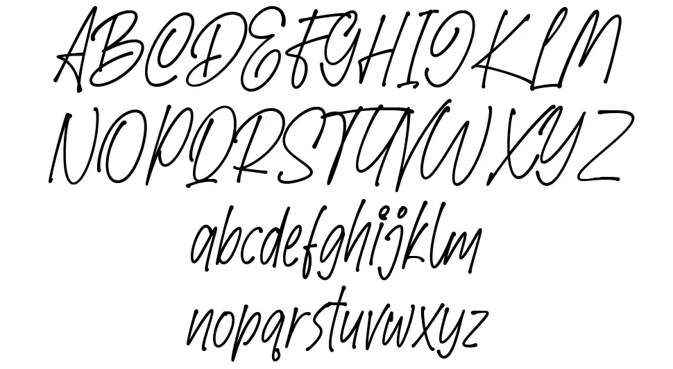 Speed Writtenfont specimens