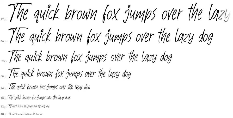 Speed Writtenfont waterfall