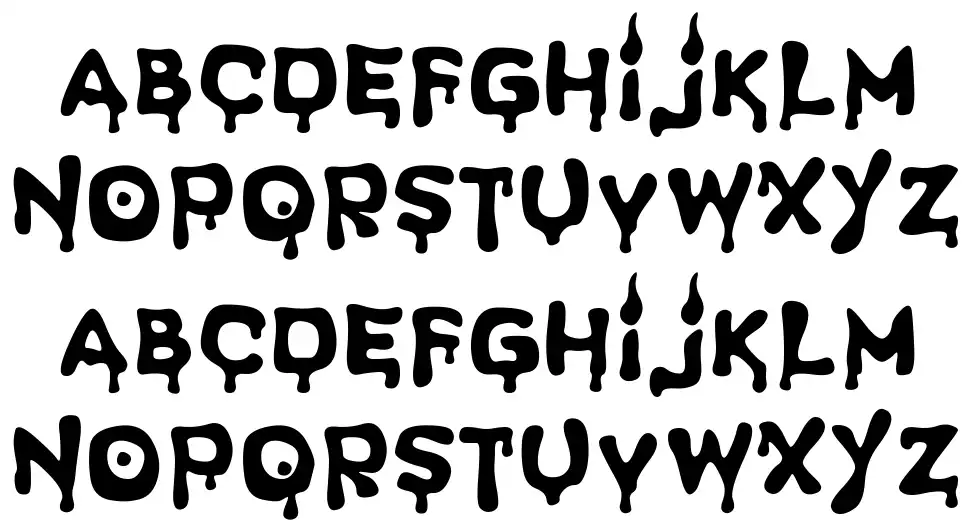 Spooky Lightfont specimens