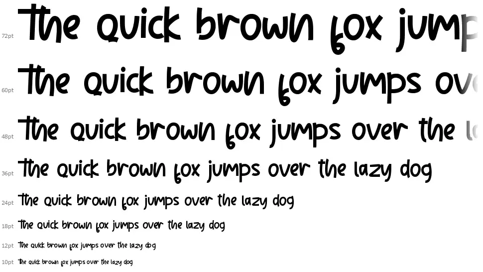 Spooky Partyfont waterfall