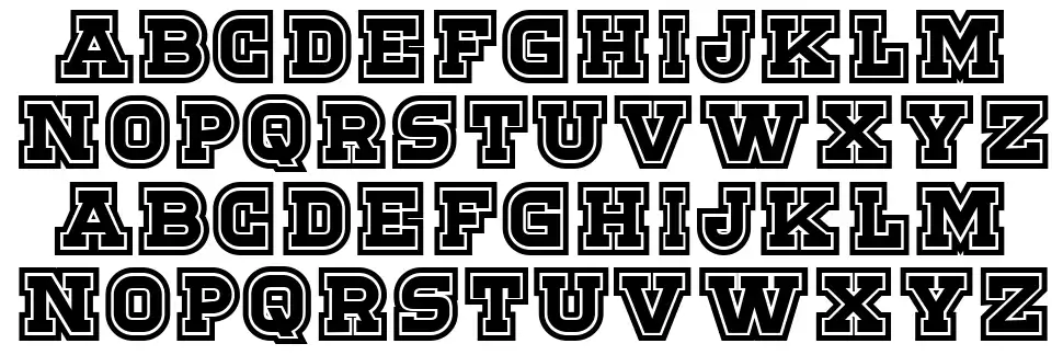 Sportfont specimens