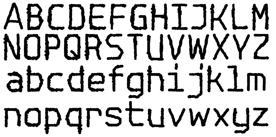Spotlight Typewriter NCfont specimens