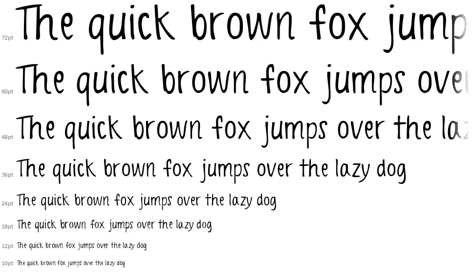 Spring Scriptfont waterfall