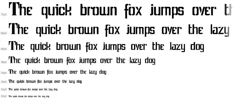 Stencil Intellectafont waterfall