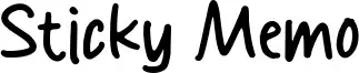 Sticky Memo
