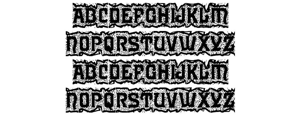 Stipple MS&Jfont specimens