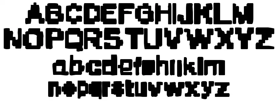 Stone Era Pixelsfont specimens