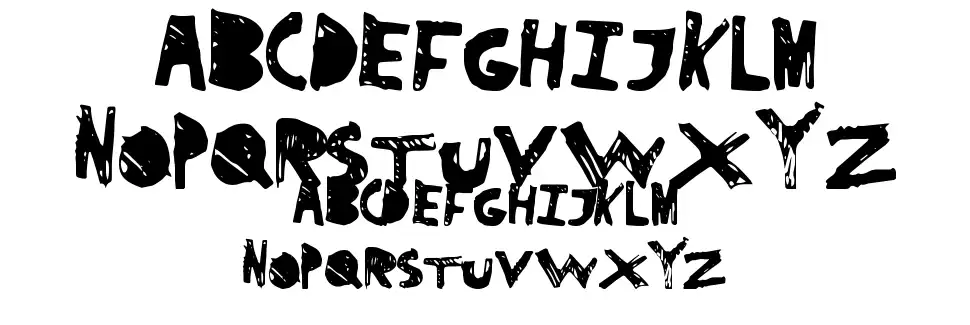 SuperDragfont specimens