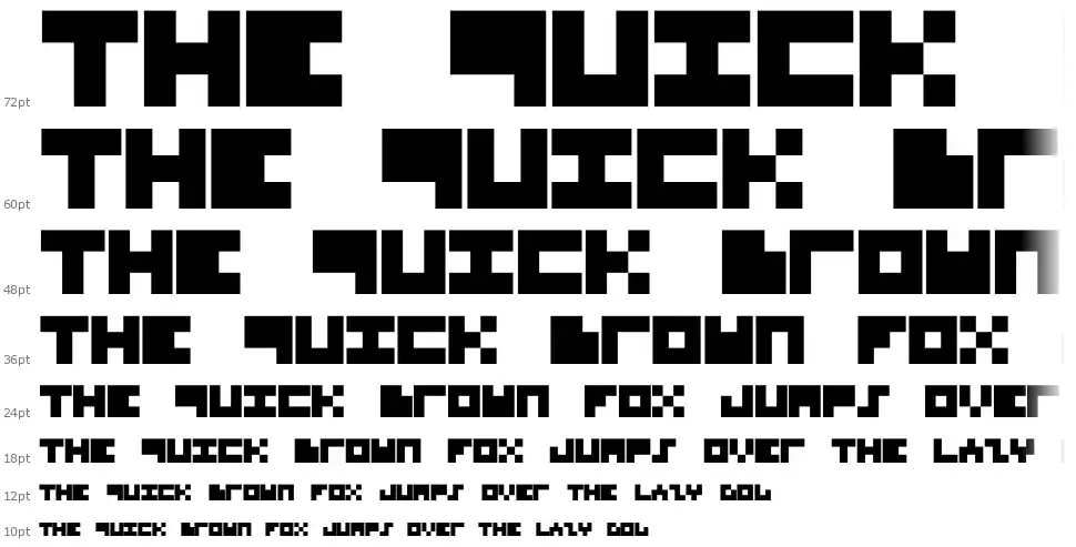 Superpixfont waterfall