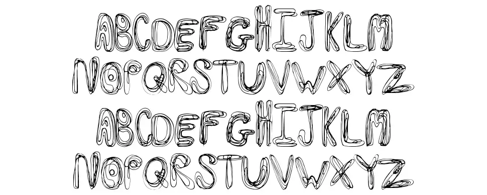 Swirl Insertionfont specimens