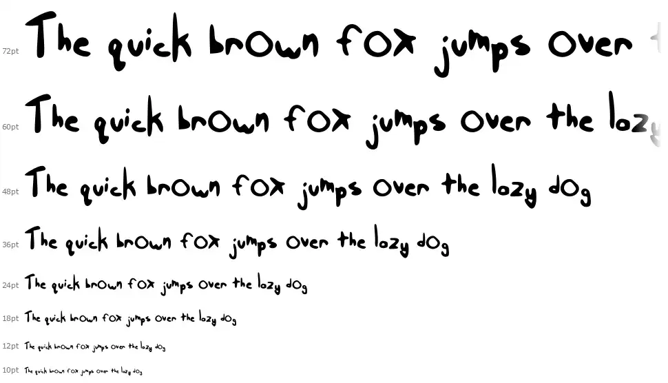 Taira K.'s Messynezzfont waterfall