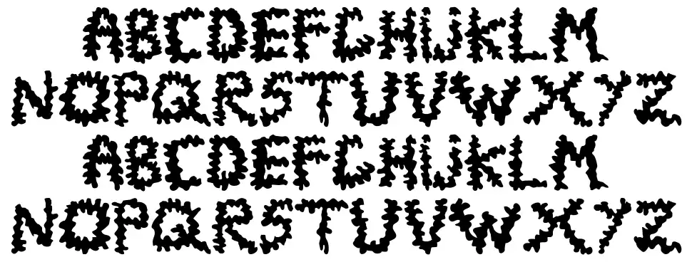 Terror Toonsfont specimens