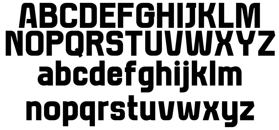 Thaber Bladsfont specimens