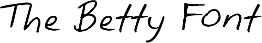 The Betty Font
