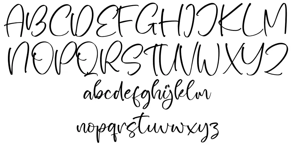 The Charmlessfont specimens