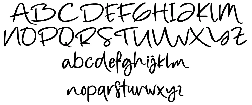 The Golden Roastedfont specimens