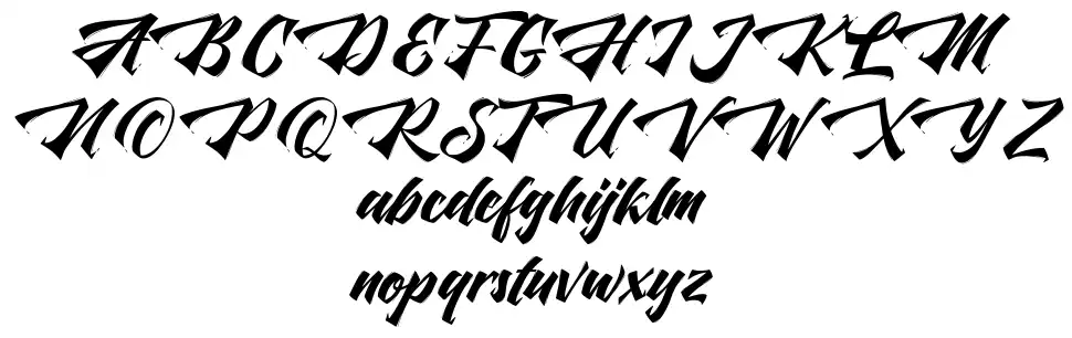 The Liquidfont specimens