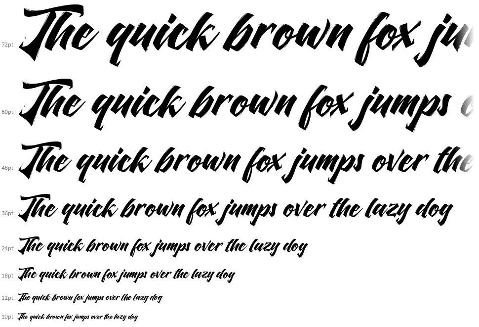 The Liquidfont waterfall
