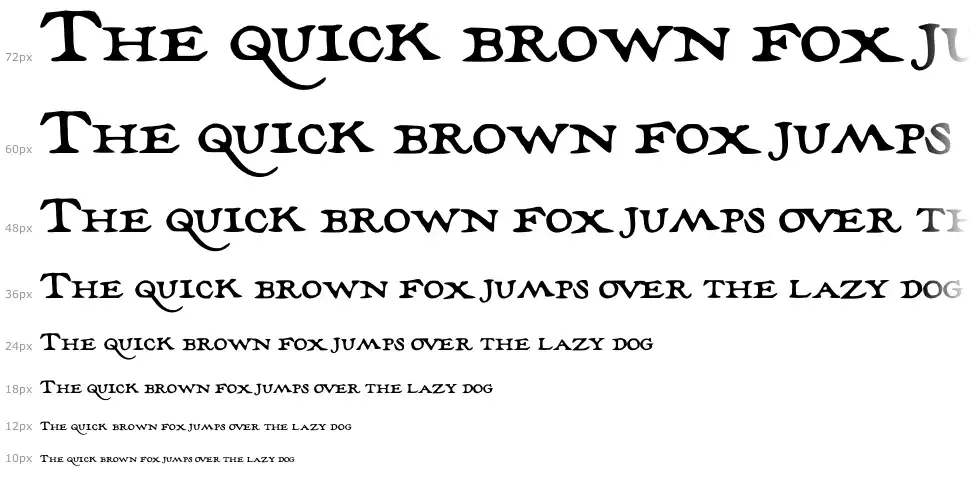 The Marauder's Mapfont waterfall