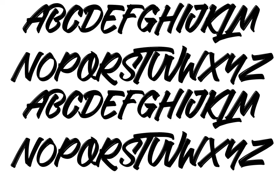 The Miladiatorfont specimens