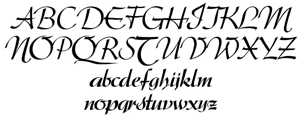 The Queenzfont specimens