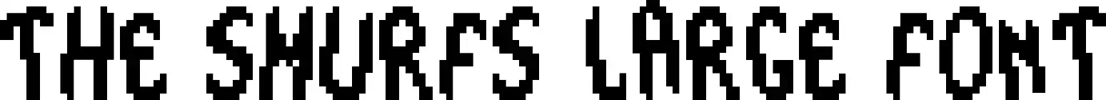 The Smurfs Large Font