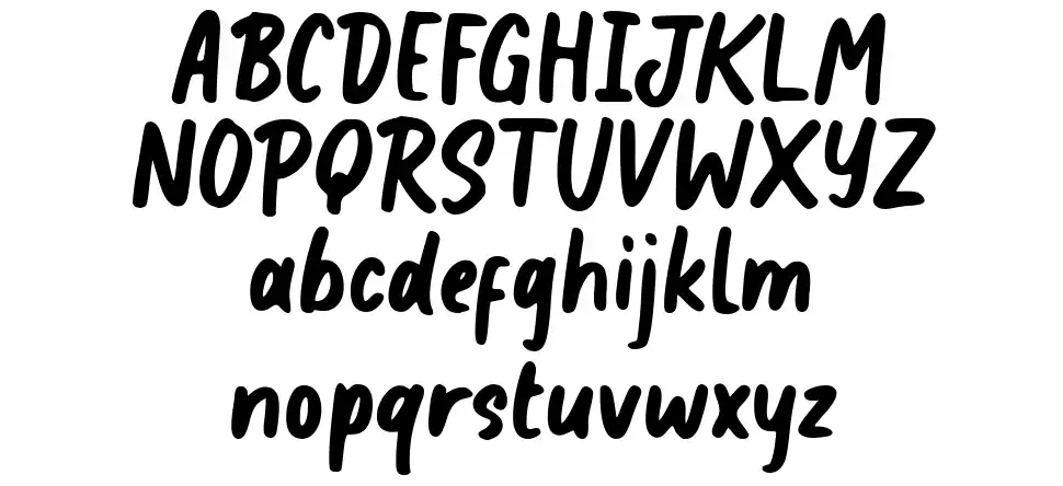 The Snowdayfont specimens