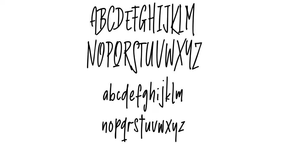 The Sticky Longestfont specimens
