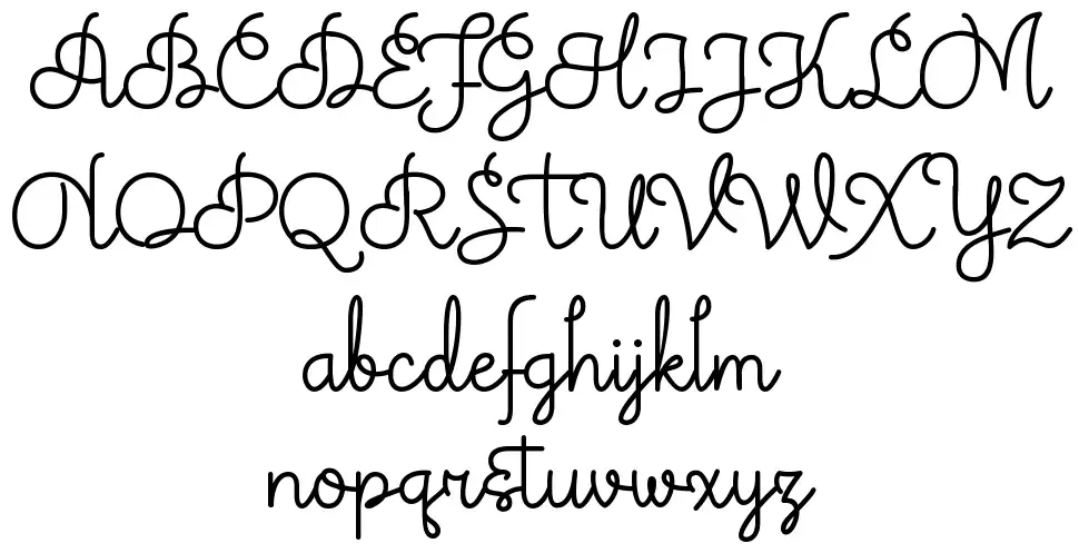 Theodista Decallyfont specimens