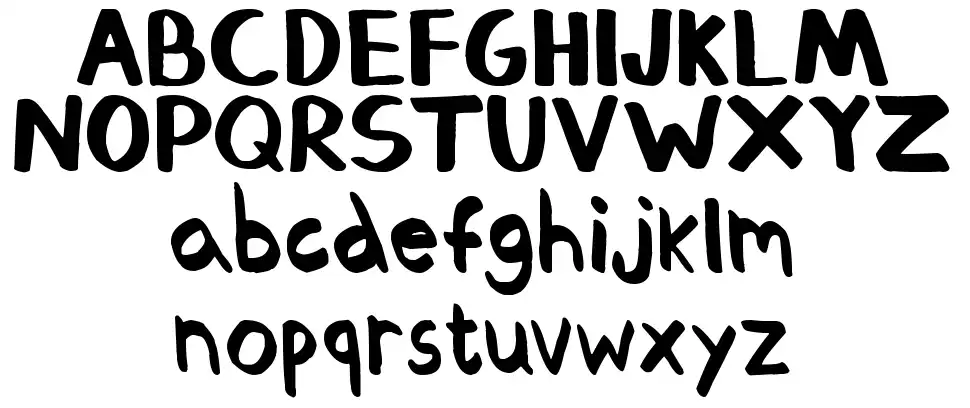 Thickedy Quickfont specimens