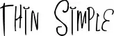 Thin Simple