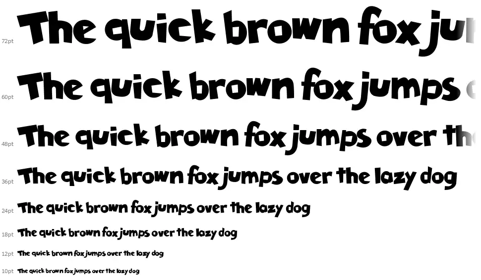 Tiki Tropicfont waterfall