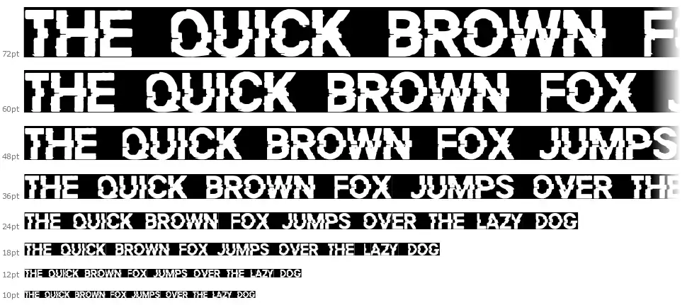 Titan Distortedfont waterfall