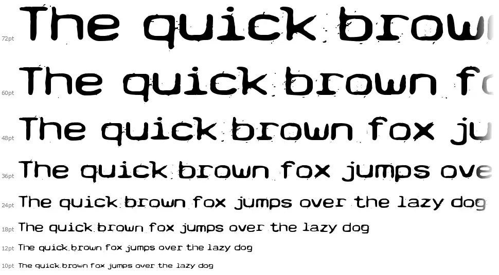Typetypefont waterfall