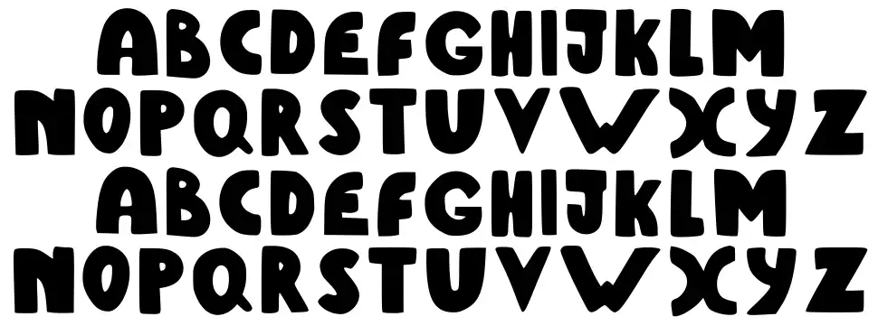 Useless Armyfont specimens