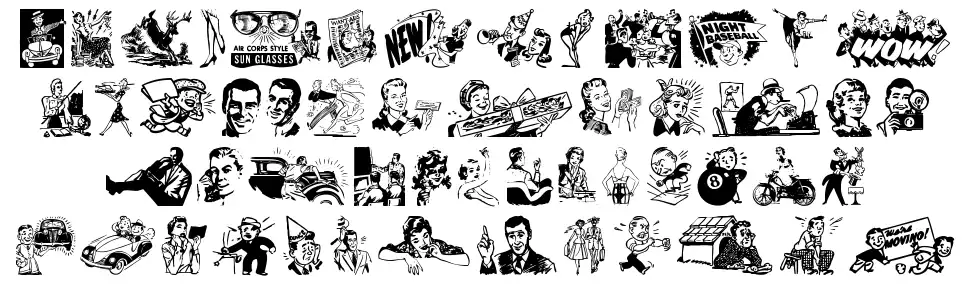Vintage Mixed vol2font specimens