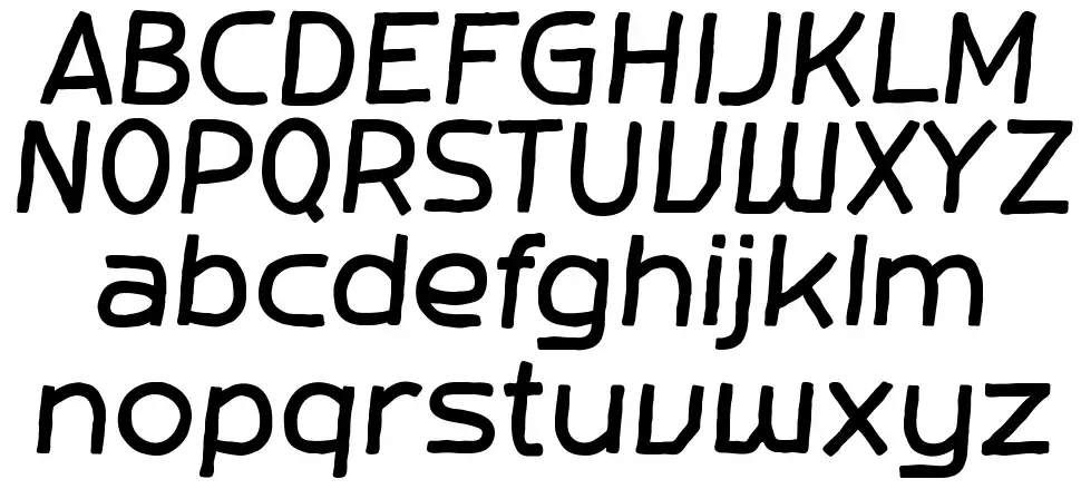 WADDUPfont specimens