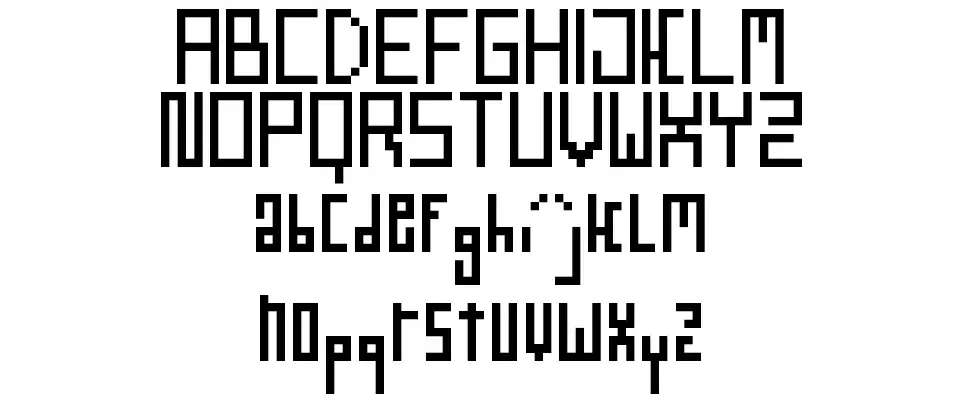 WebPixel Regularfont specimens
