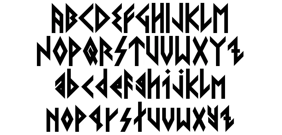 Wiking Esemplari Wikingfont specimens