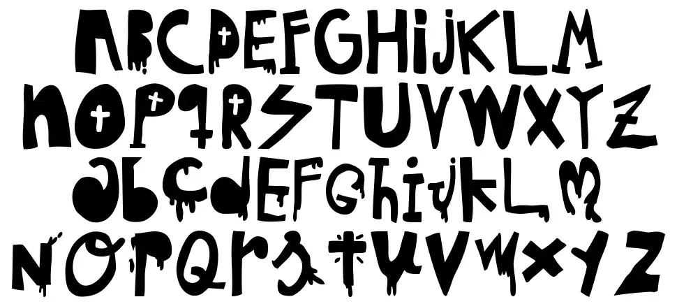 Woodcutter Hungry Pigfont specimens