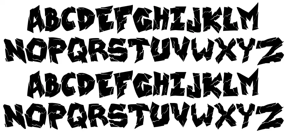 Wrecking Krewfont specimens
