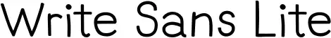 Write Sans Lite