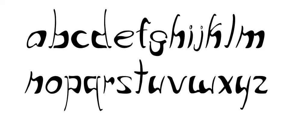 Write that downfont specimens