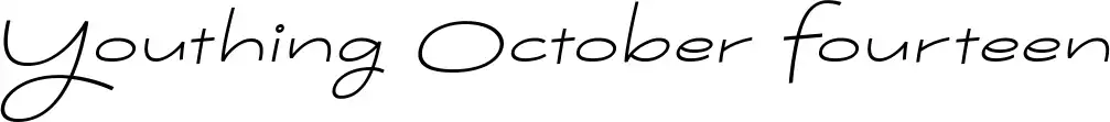Youthing October Fourteen