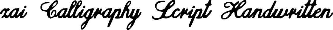 zai Calligraphy Script Handwritten