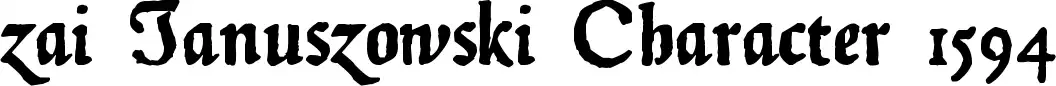 zai Januszowski Character 1594